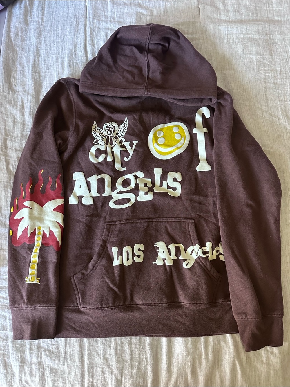 City of Angels Brown Graphic Hoodie